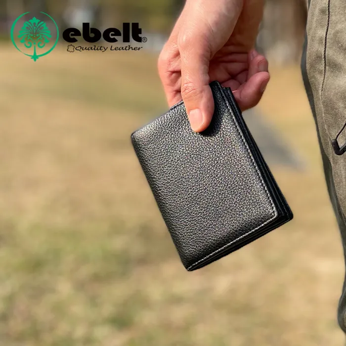 [香港品牌 EBELT] WM 87 頭層牛皮真皮銀包（大容量紙幣格）皮夾錢包 Full Grain Cow Leather Wallet Large Bills Capacity