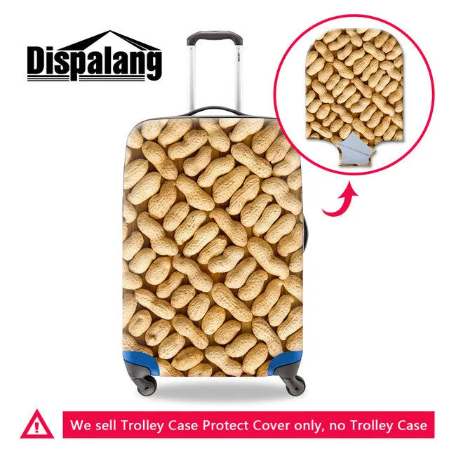 3D Chocolate, Fast Food, Treats, Cakes Luggage Cover custom design dustproof elastic luggage protective Baggage cover Suitcase Cover