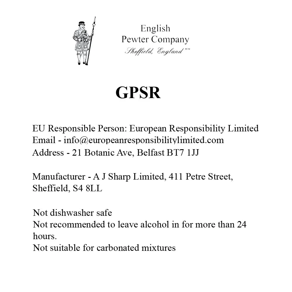6oz Skull and Cross Bones Pewter Hip Flask