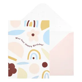 A6 Greeting Card Woohoo Multi: Noteworthy
