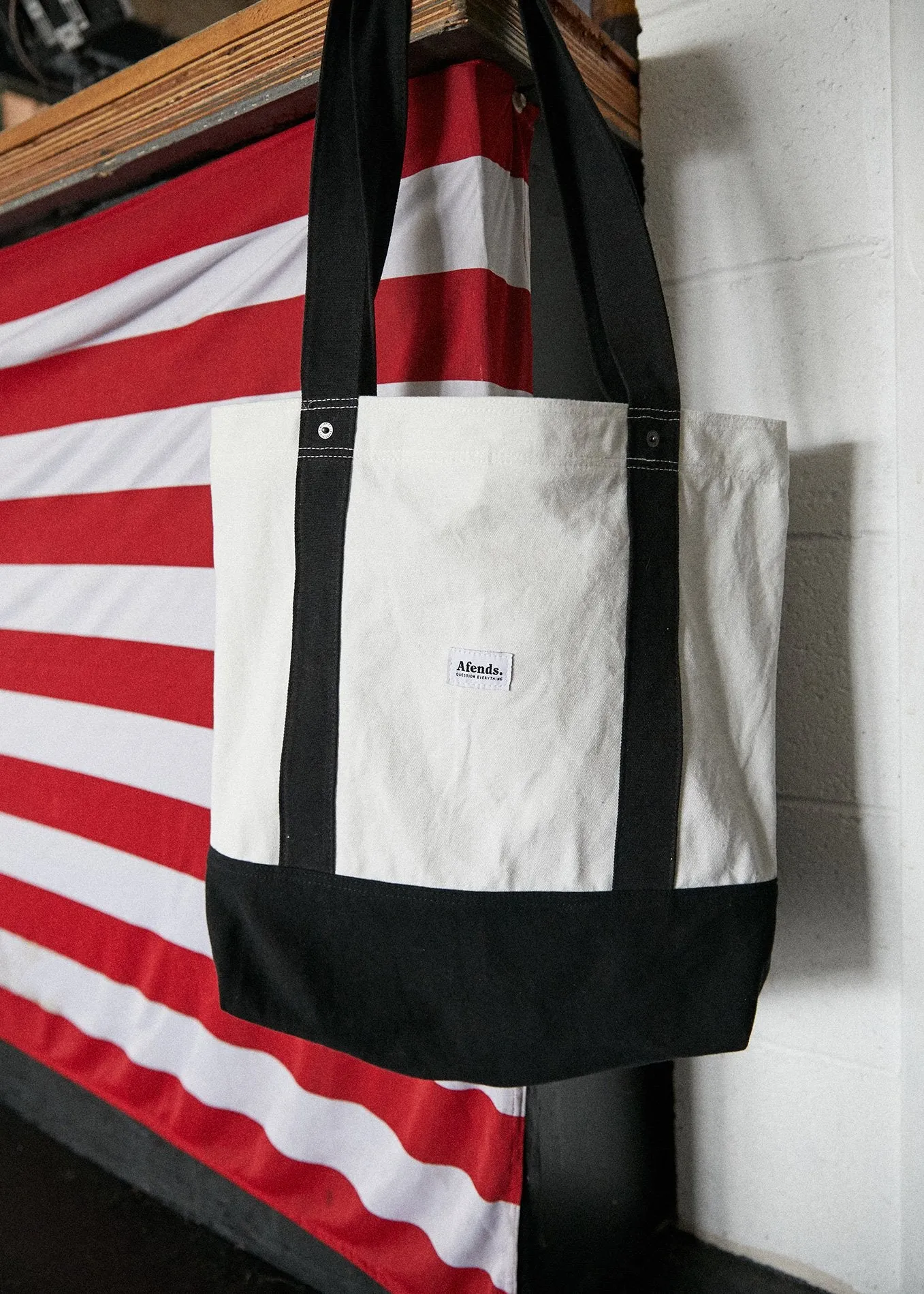Afends Unisex Goon - Tote Bag - Natural
