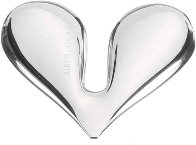 Alessi Nut Splitter Heart Shaped Nutcracker, Stainless Steel