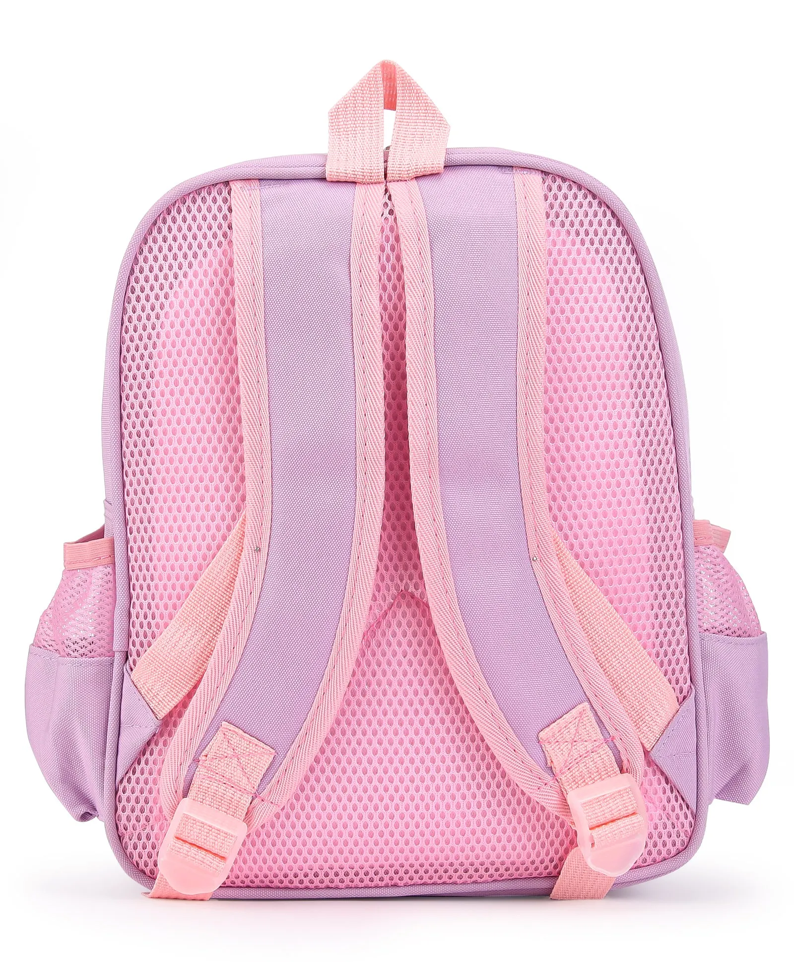 Aqua Print Double Pocket Backpack - Purple