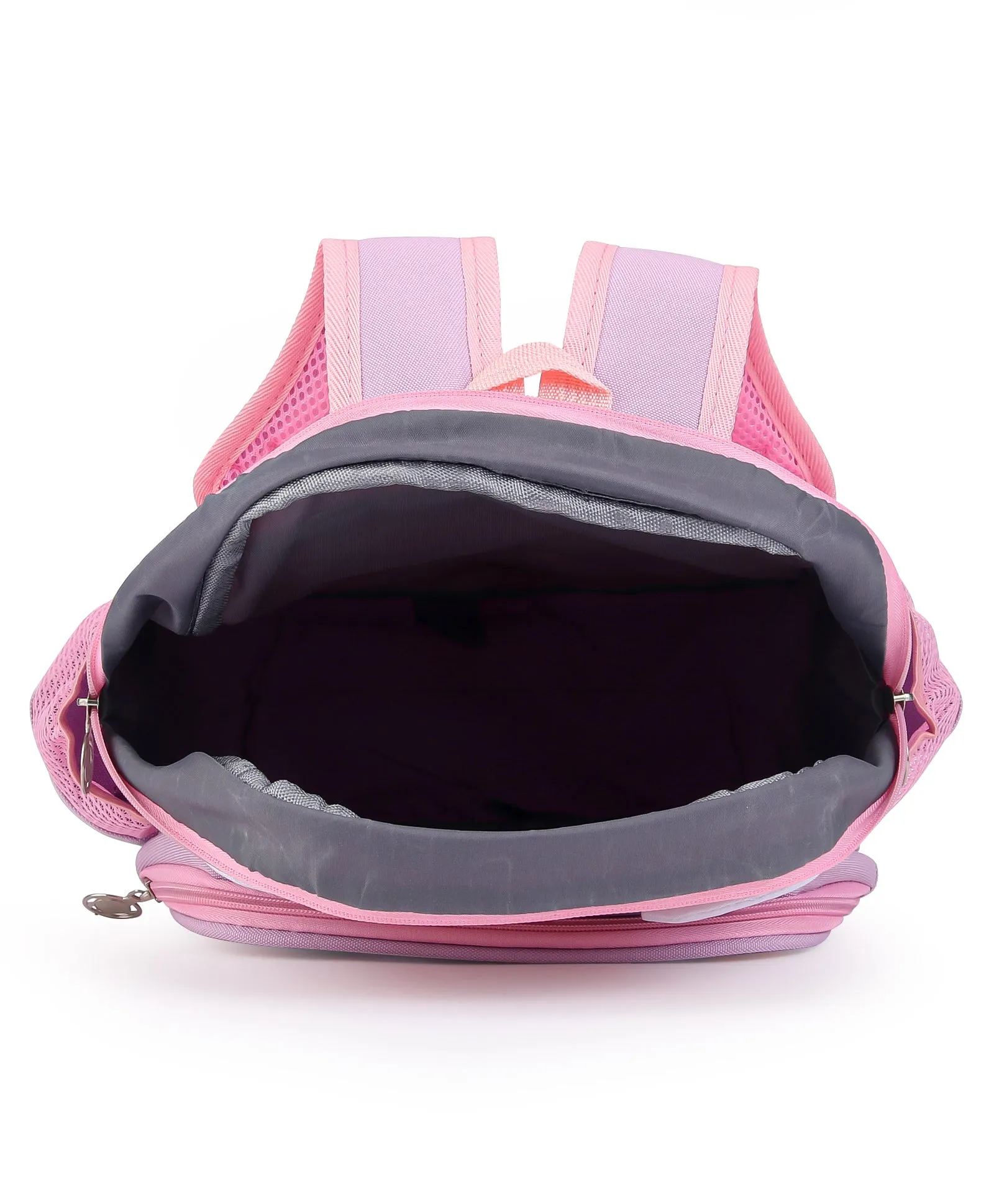 Aqua Print Double Pocket Backpack - Purple