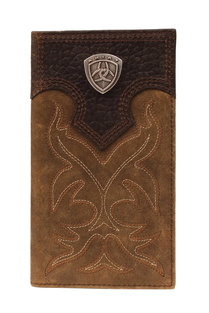 Ariat Premium Rodeo Wallet in Brown Overlay