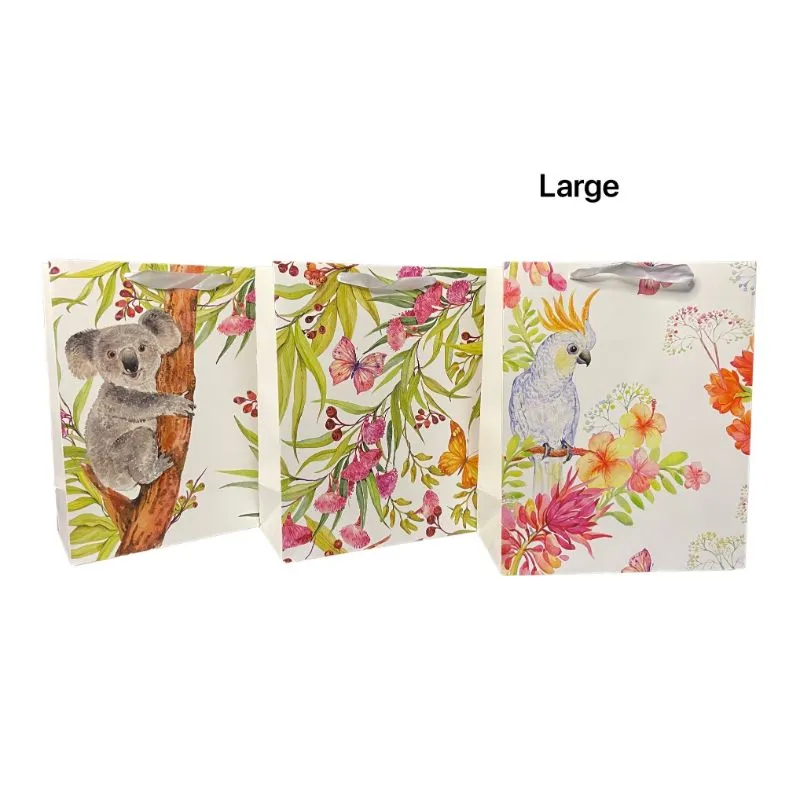 Australia Native Large Gift Bag - 32cm x 26cm x 12cm