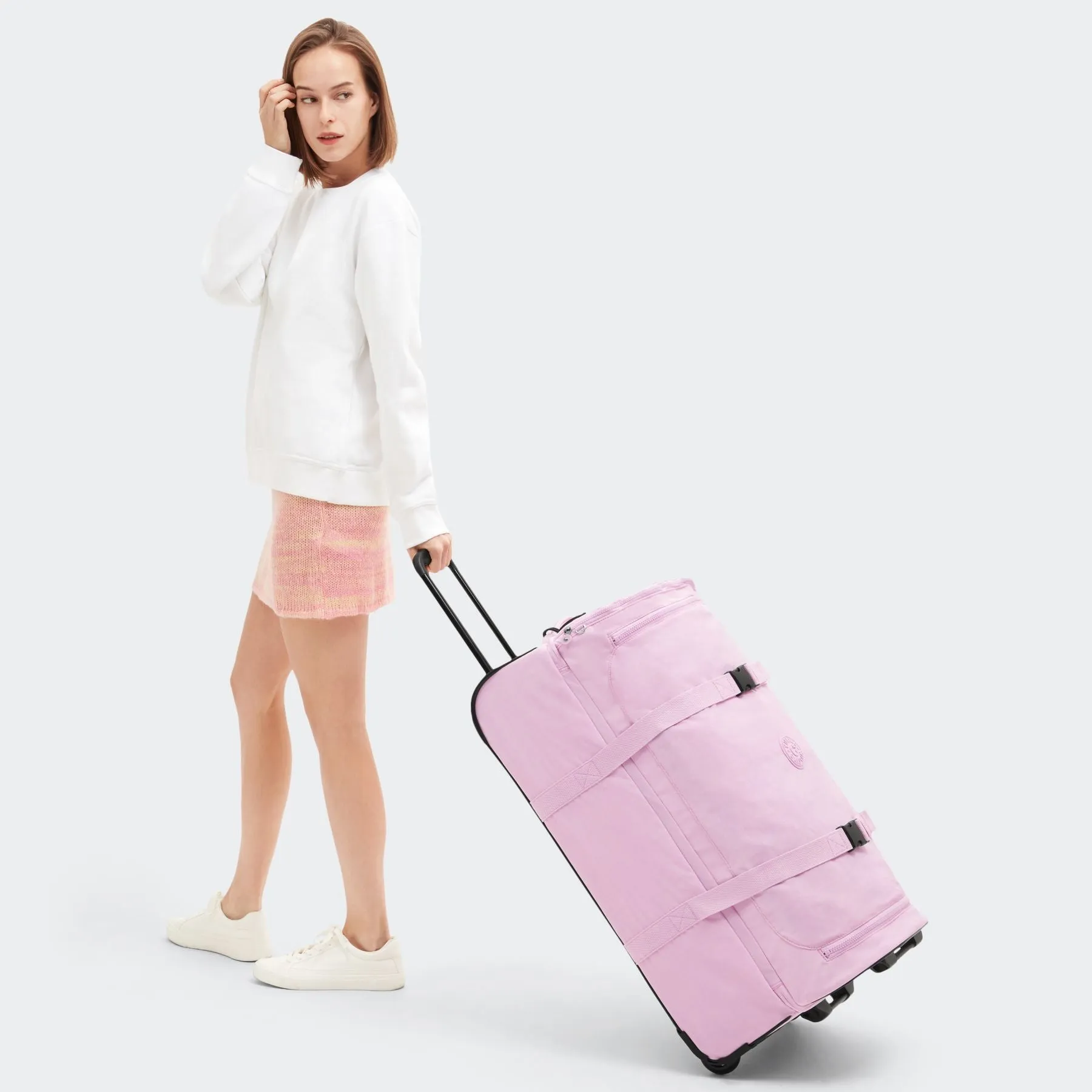 AVIANA Large Wheeled Suitcase - Blooming Pink