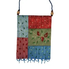Bag - 5 Patches   Embroidery - Pomegranates - Multicolor