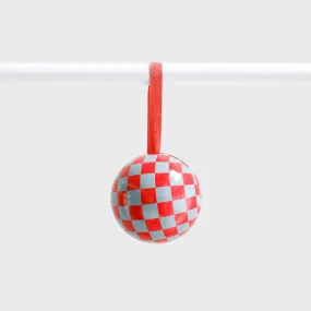 Bauble - Red Checkers