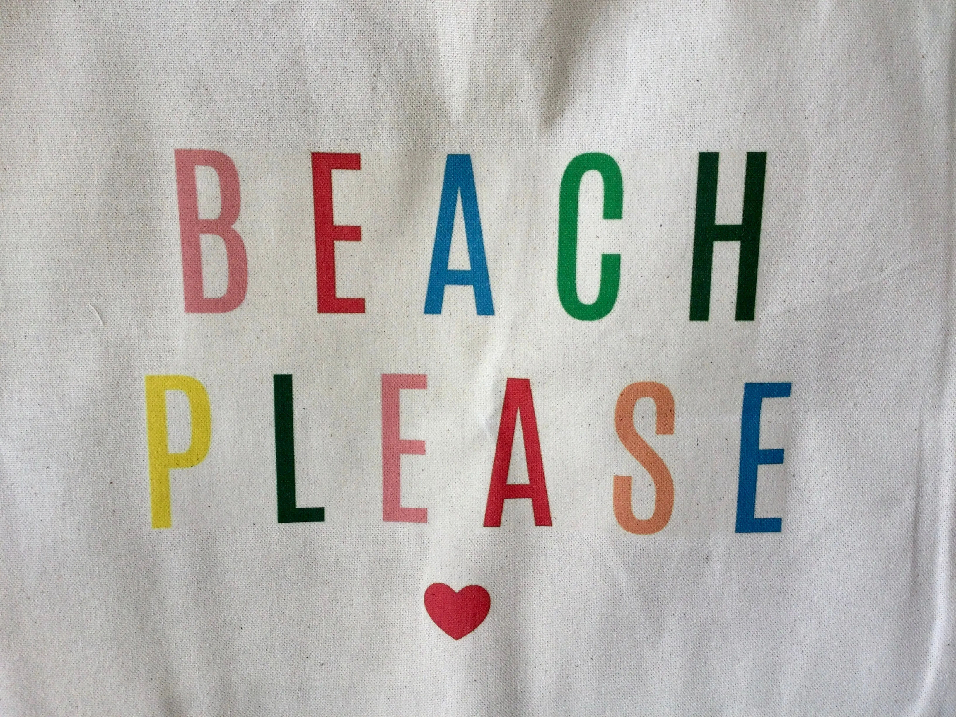Beach Please Graphic Tote - Includes free delivery on Oahu!