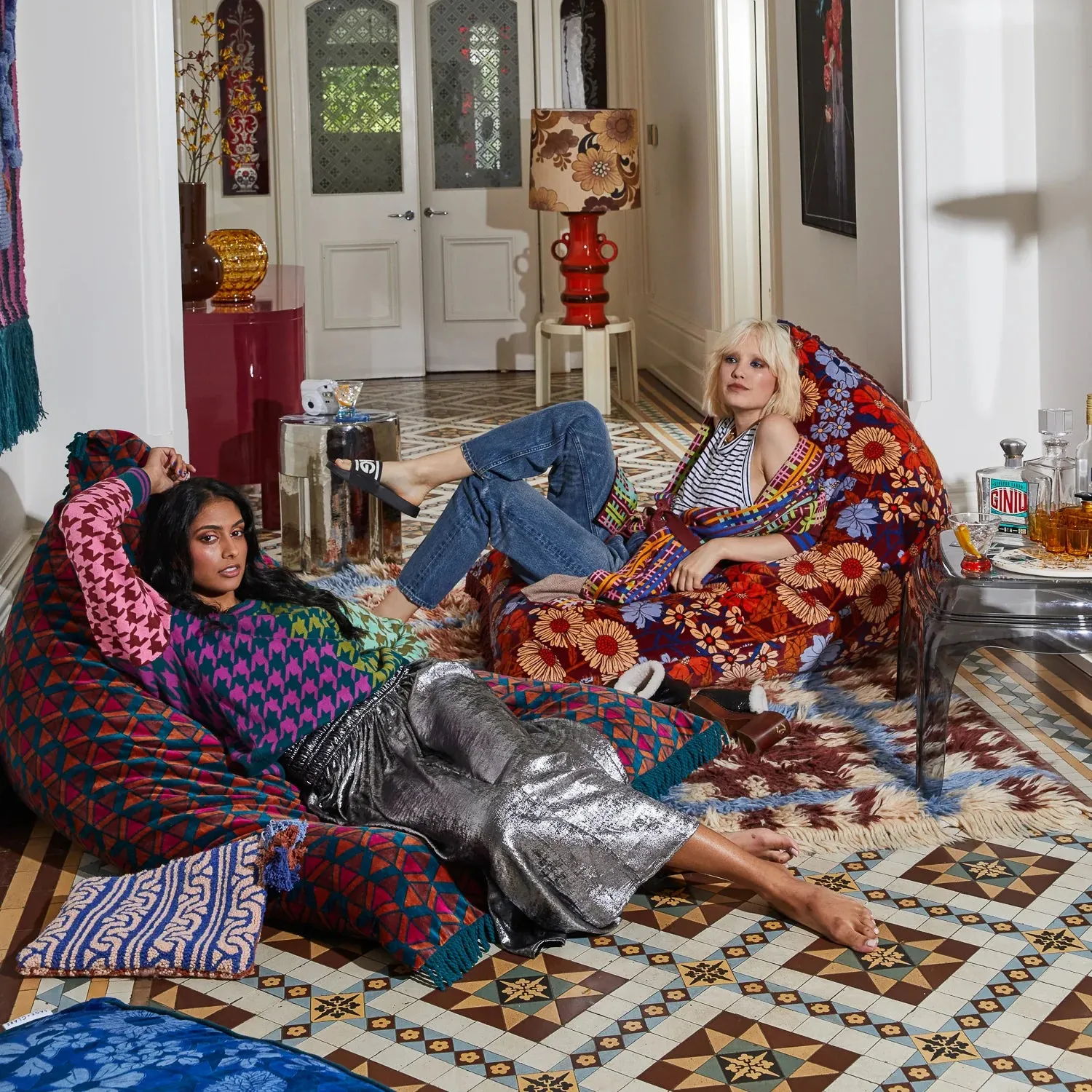 Benita Velvet Bean Bag