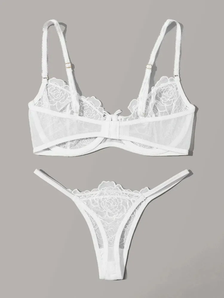 Bridal Lingerie Set Embroidered