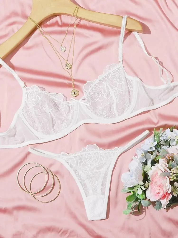 Bridal Lingerie Set Embroidered