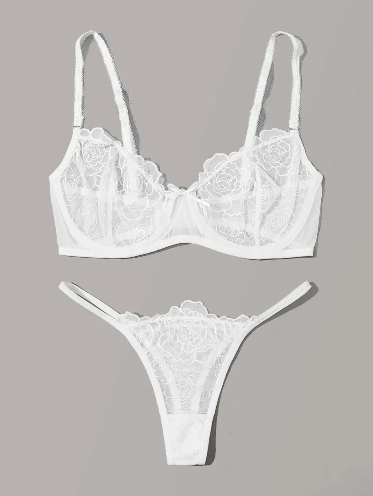 Bridal Lingerie Set Embroidered