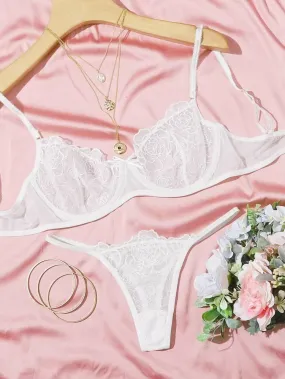 Bridal Lingerie Set Embroidered