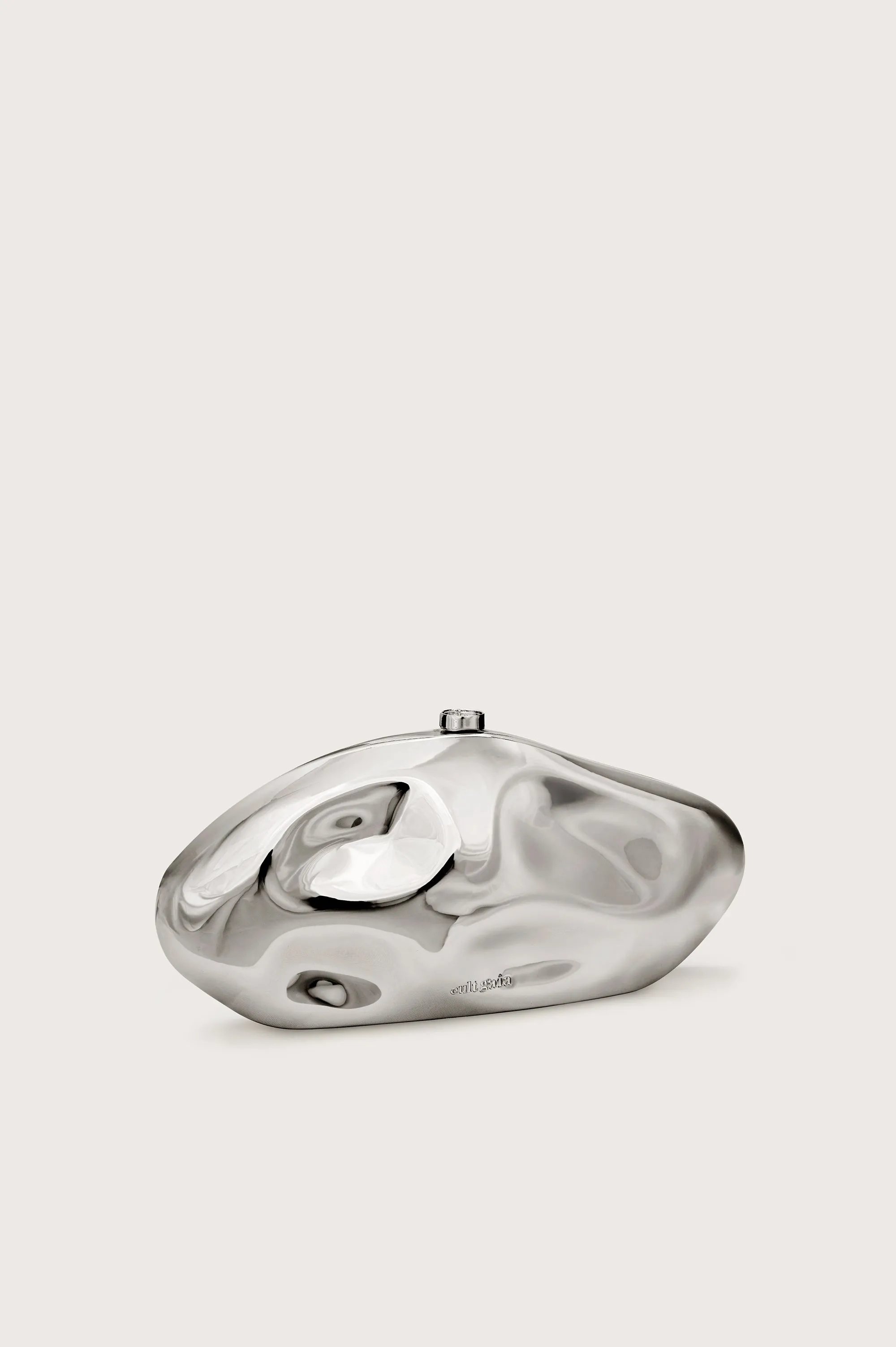 CALDERA CLUTCH - SHINY SILVER