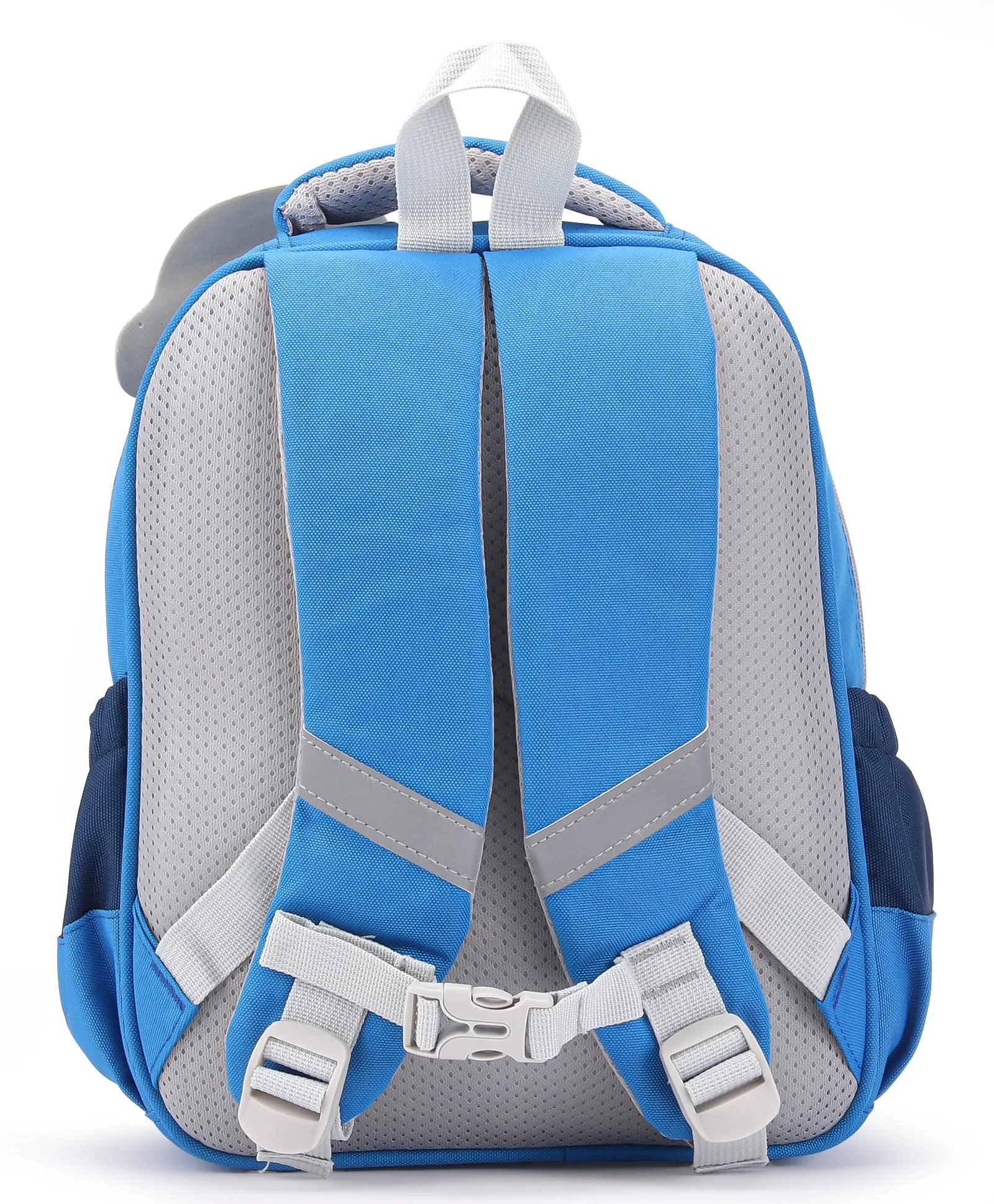 Cap Applique Dinosaur Print Backpack - Light Blue