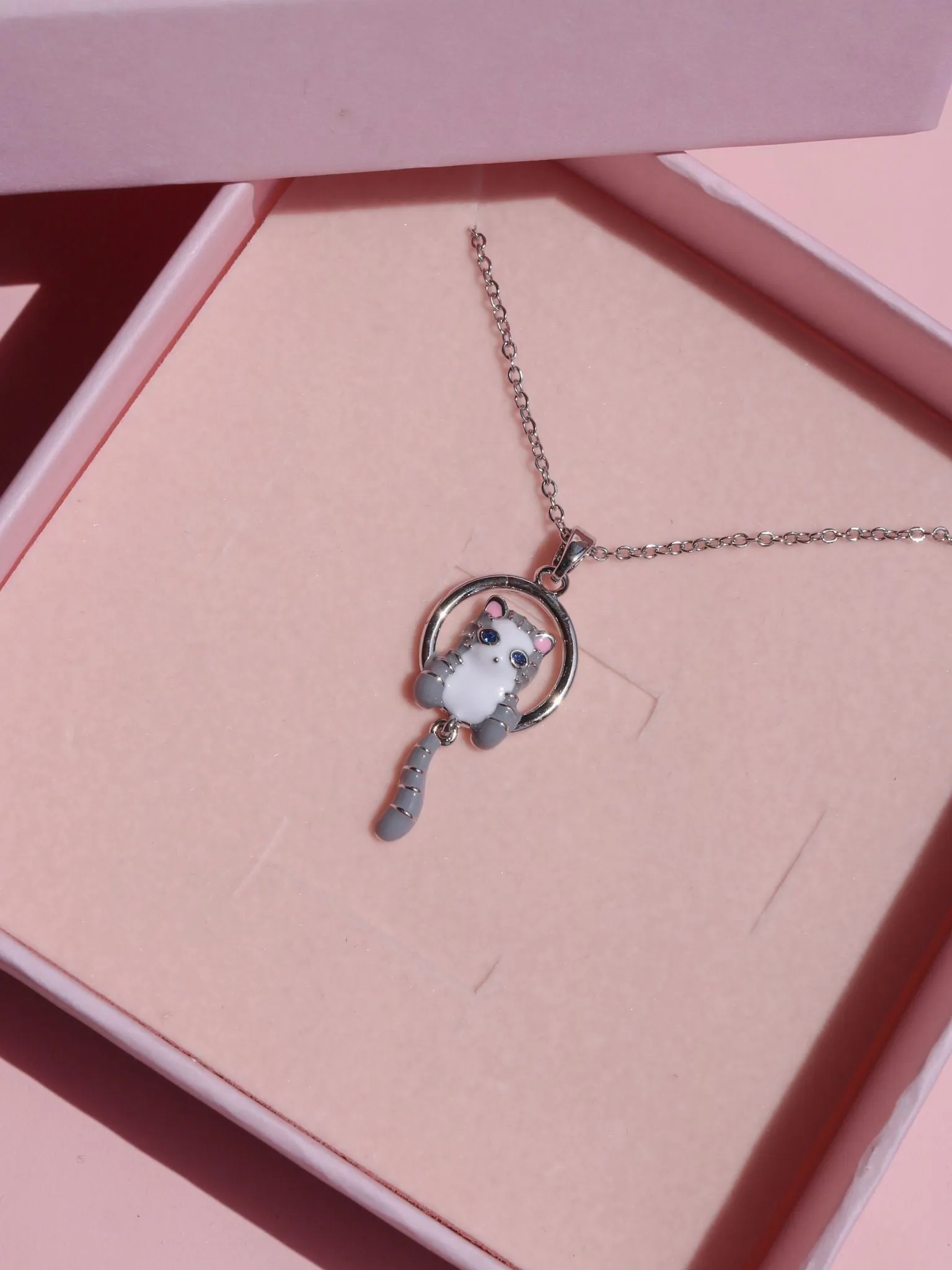 Cat Steel Necklace