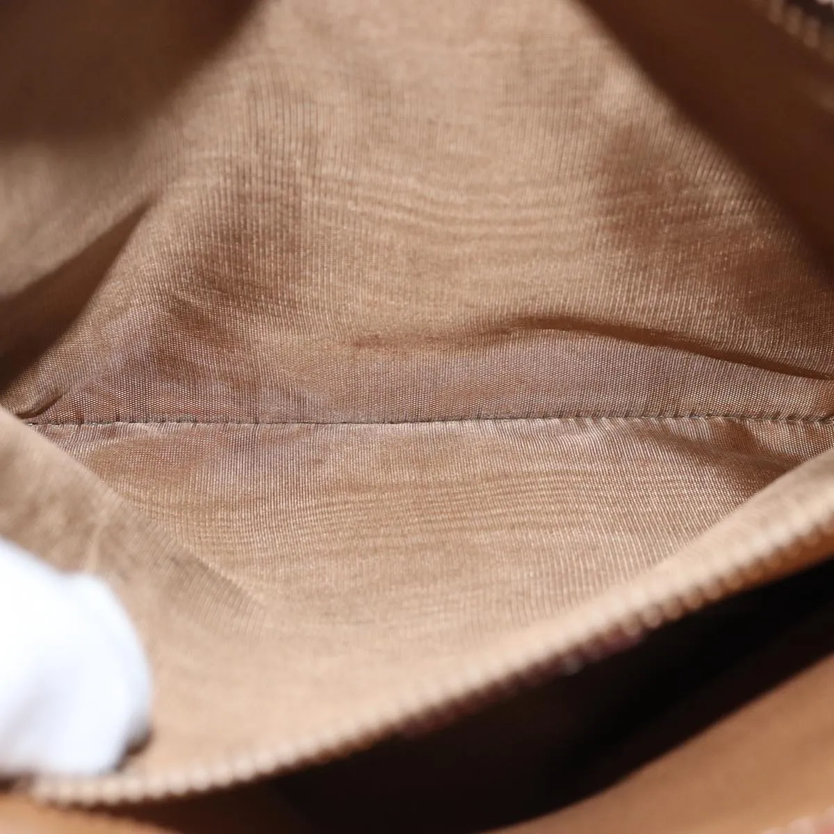 CELINE Macadam Canvas Tote Bag Beige Auth yk12586