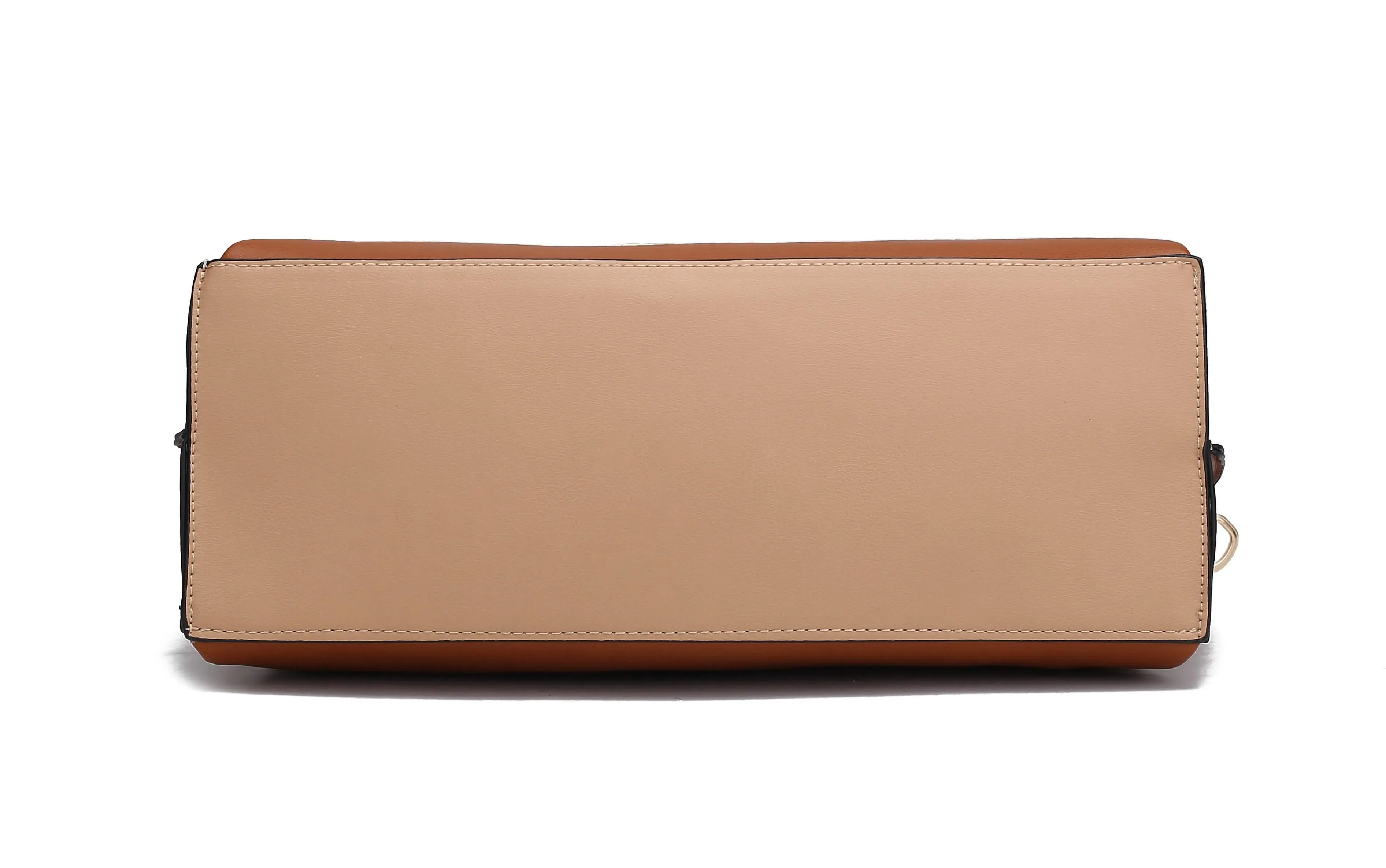 Chic Jamie Vegan Leather Satchel Bag