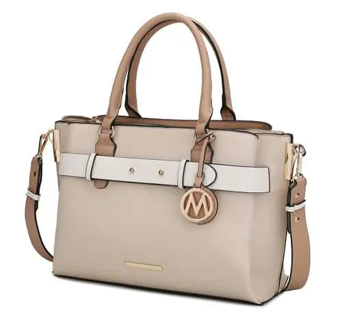 Chic Jamie Vegan Leather Satchel Bag
