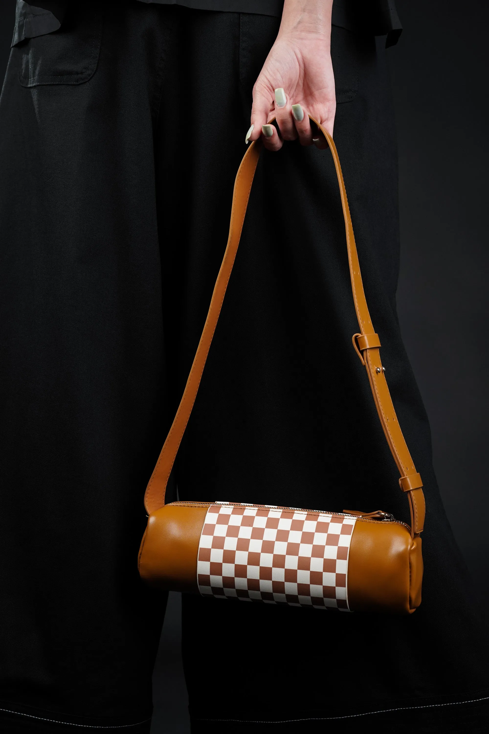 Chocolate Swiss Roll Crossbody Bag