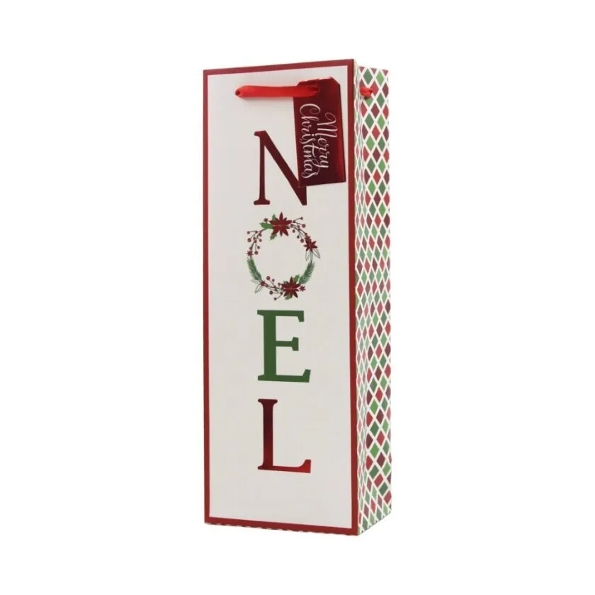 Christmas Noel White Wine Bag Bottle Bag