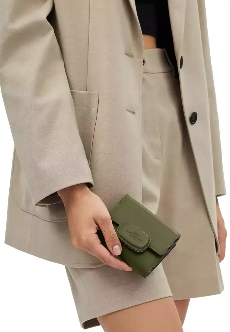 Coach Eliza Wallet Small In Military Green CT985