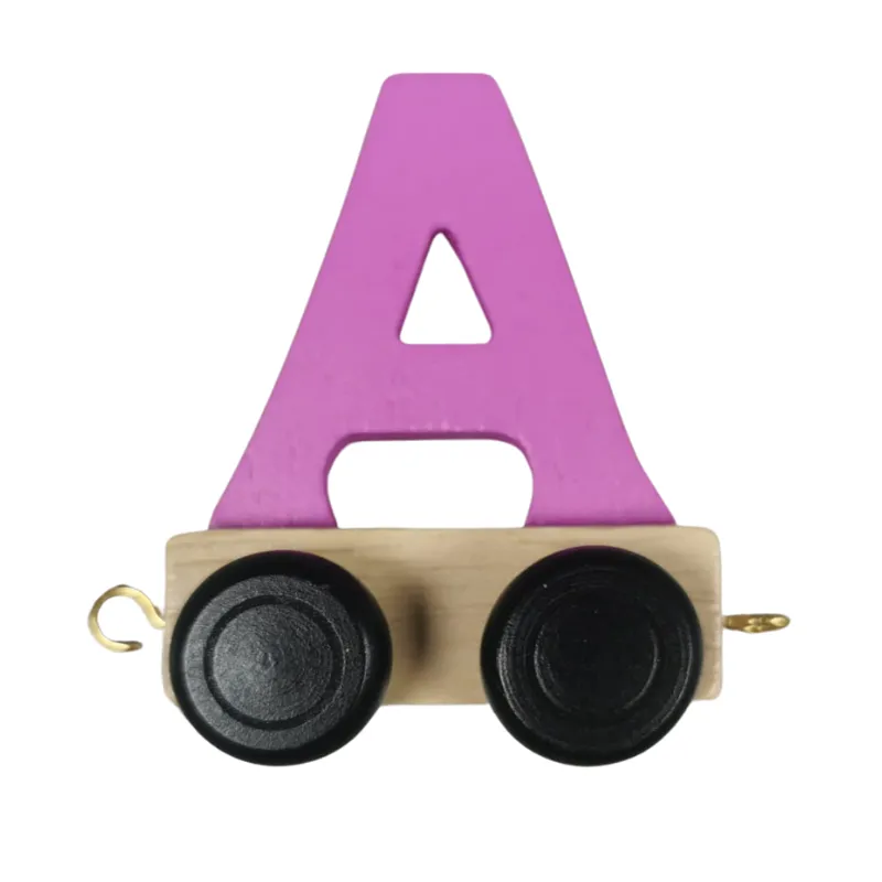 Colour Wooden Train and Track, Personalised Gift