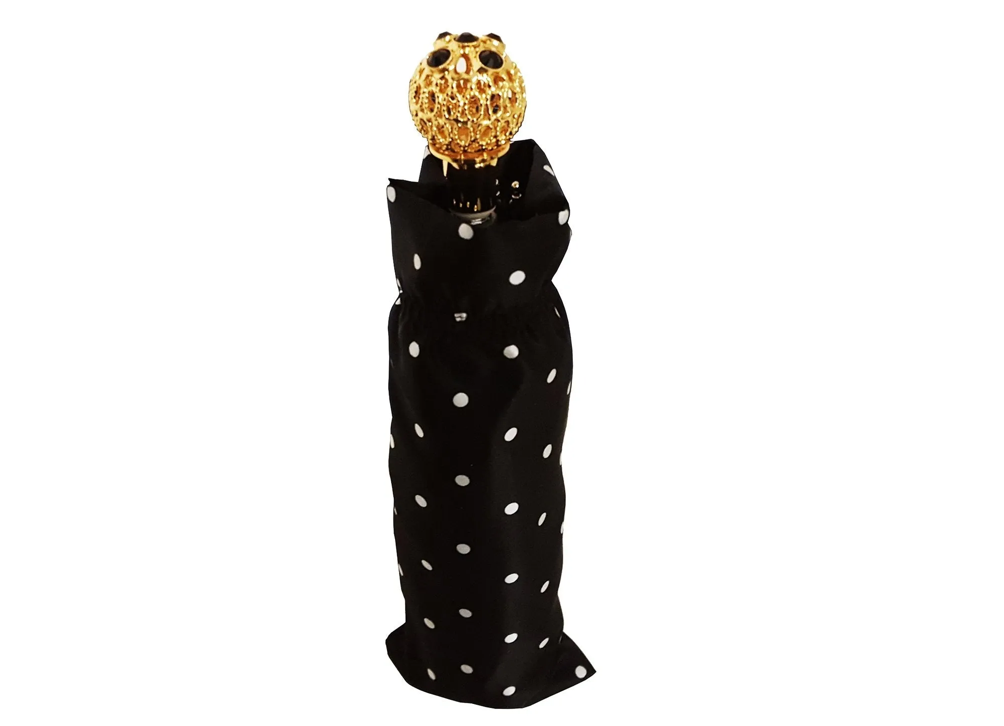 Compact Folding Polka Dot Umbrella