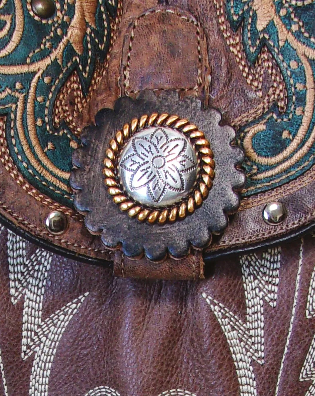 Cowboy Boot Crossbody Hipster Purse HP856