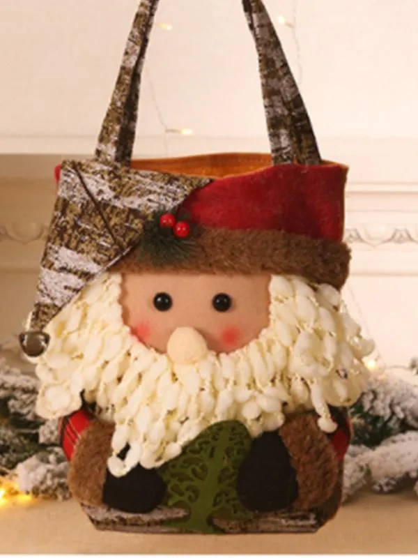 Cute candy bag christmas gift bag tote bag