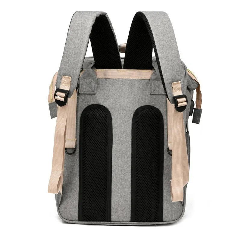 Diaper Bag Backpack With Expandable Play Area Changing Station - Large Capacity