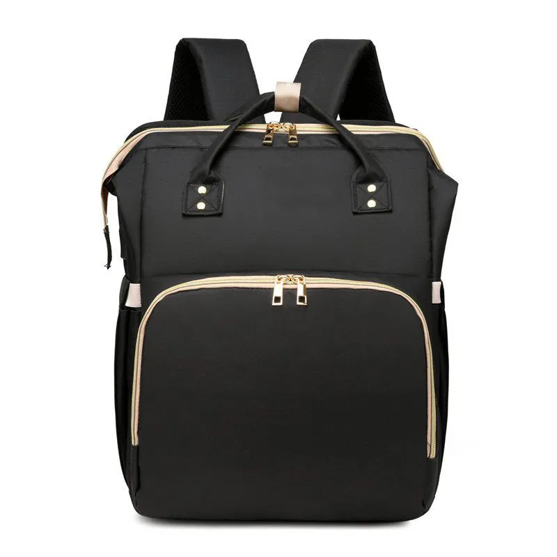 Diaper Bag Backpack With Expandable Play Area Changing Station - Large Capacity