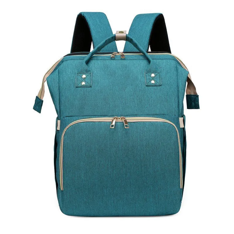 Diaper Bag Backpack With Expandable Play Area Changing Station - Large Capacity