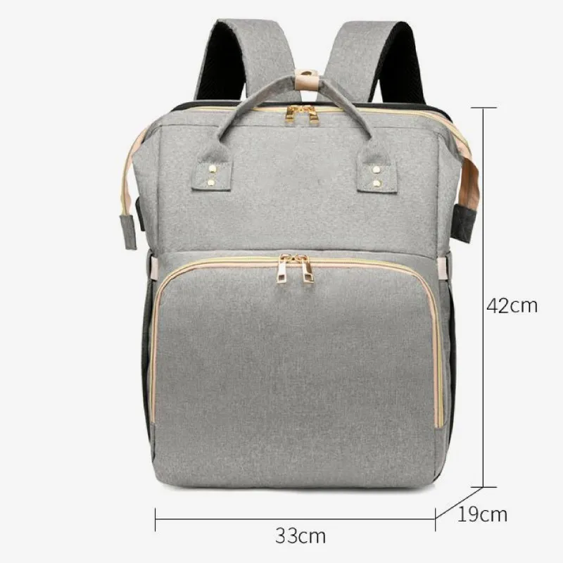 Diaper Bag Backpack With Expandable Play Area Changing Station - Large Capacity