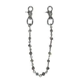 Dice Crossball Double Clasp Wallet Chain