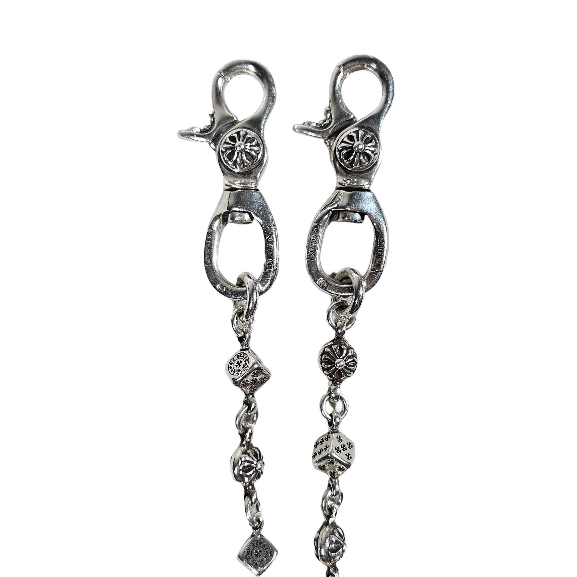 Dice Crossball Double Clasp Wallet Chain