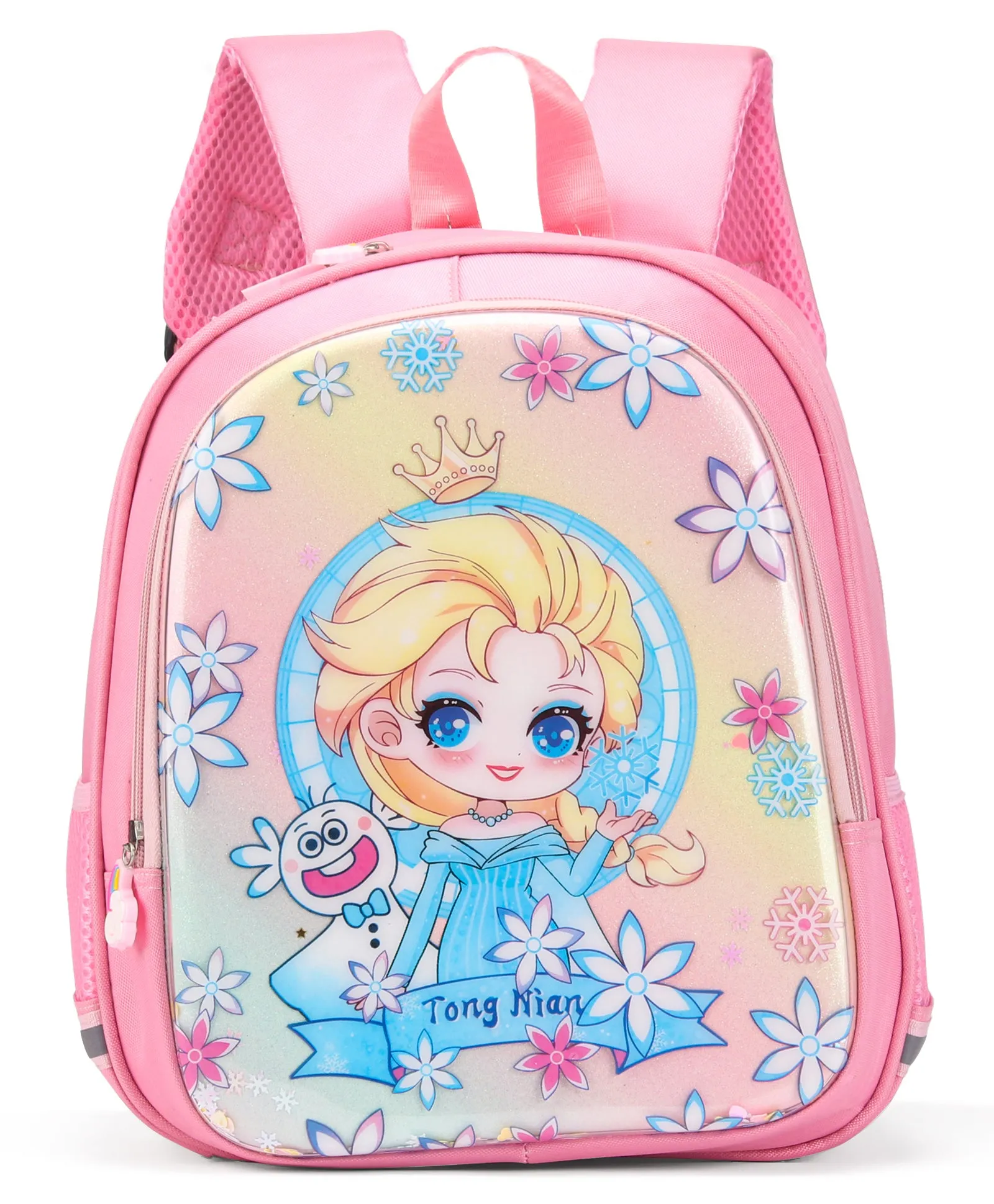 Doll Print Hard Case Backpack - Pink