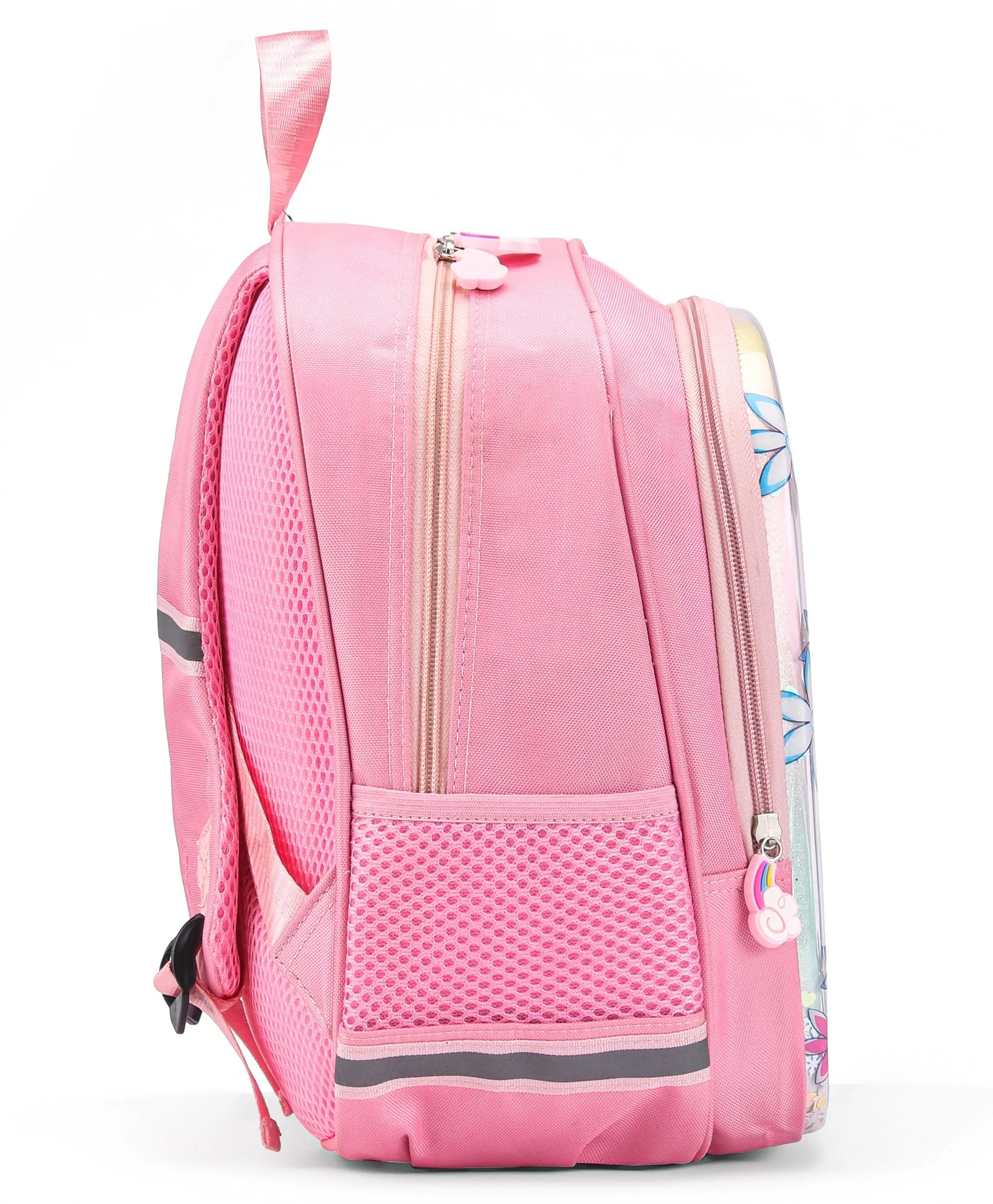 Doll Print Hard Case Backpack - Pink