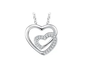 Double Heart Diamond Pendant
