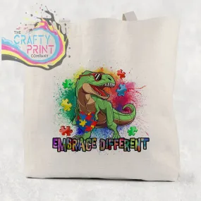 Embrace Different Autism Dinosaur Tote / Goodie Bag