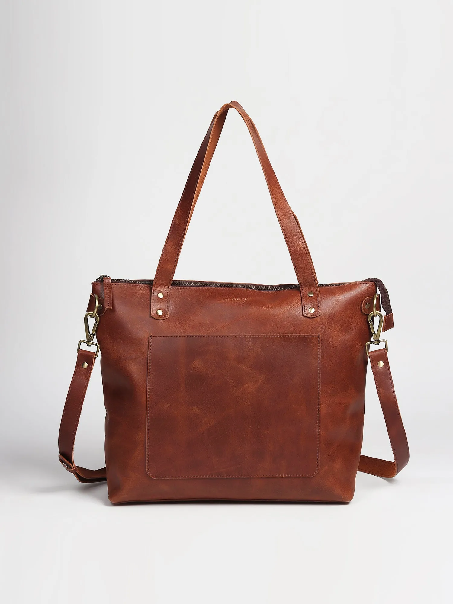 ERGOT - LEATHER TOTE BAG & CUM SLING BAG