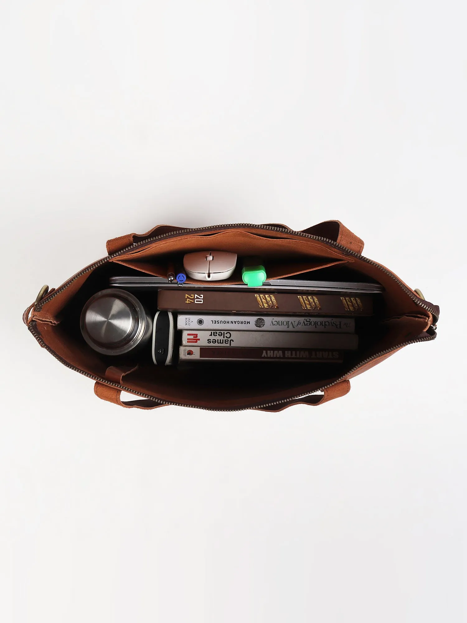 ERGOT - LEATHER TOTE BAG & CUM SLING BAG