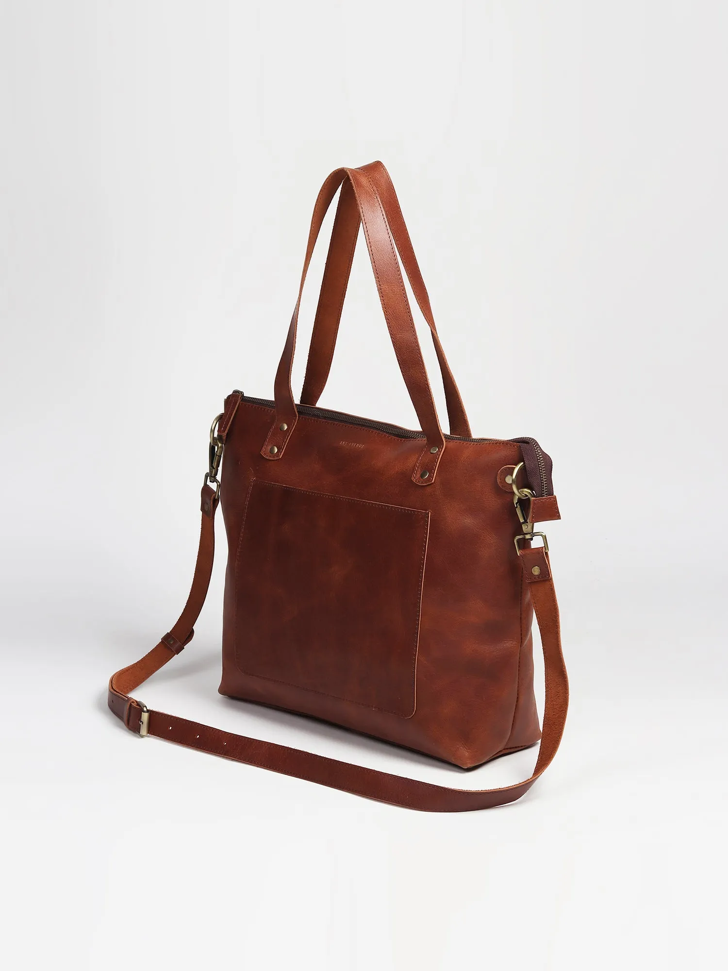 ERGOT - LEATHER TOTE BAG & CUM SLING BAG