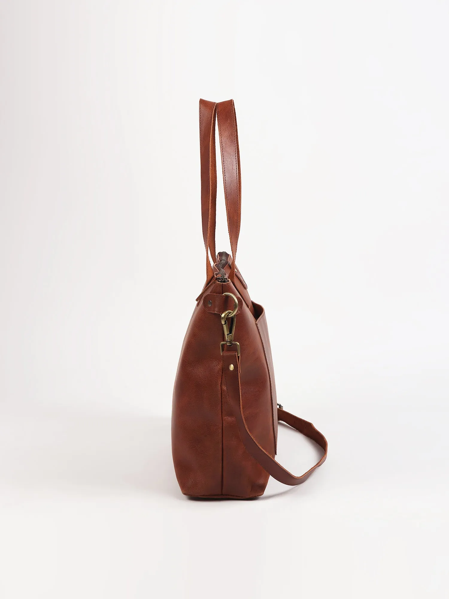 ERGOT - LEATHER TOTE BAG & CUM SLING BAG