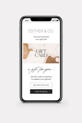 ESTHER & CO. E-GIFT CARD