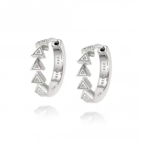 Eve Huggie Hoop Sterling Silver Earrings HUG02_SLV