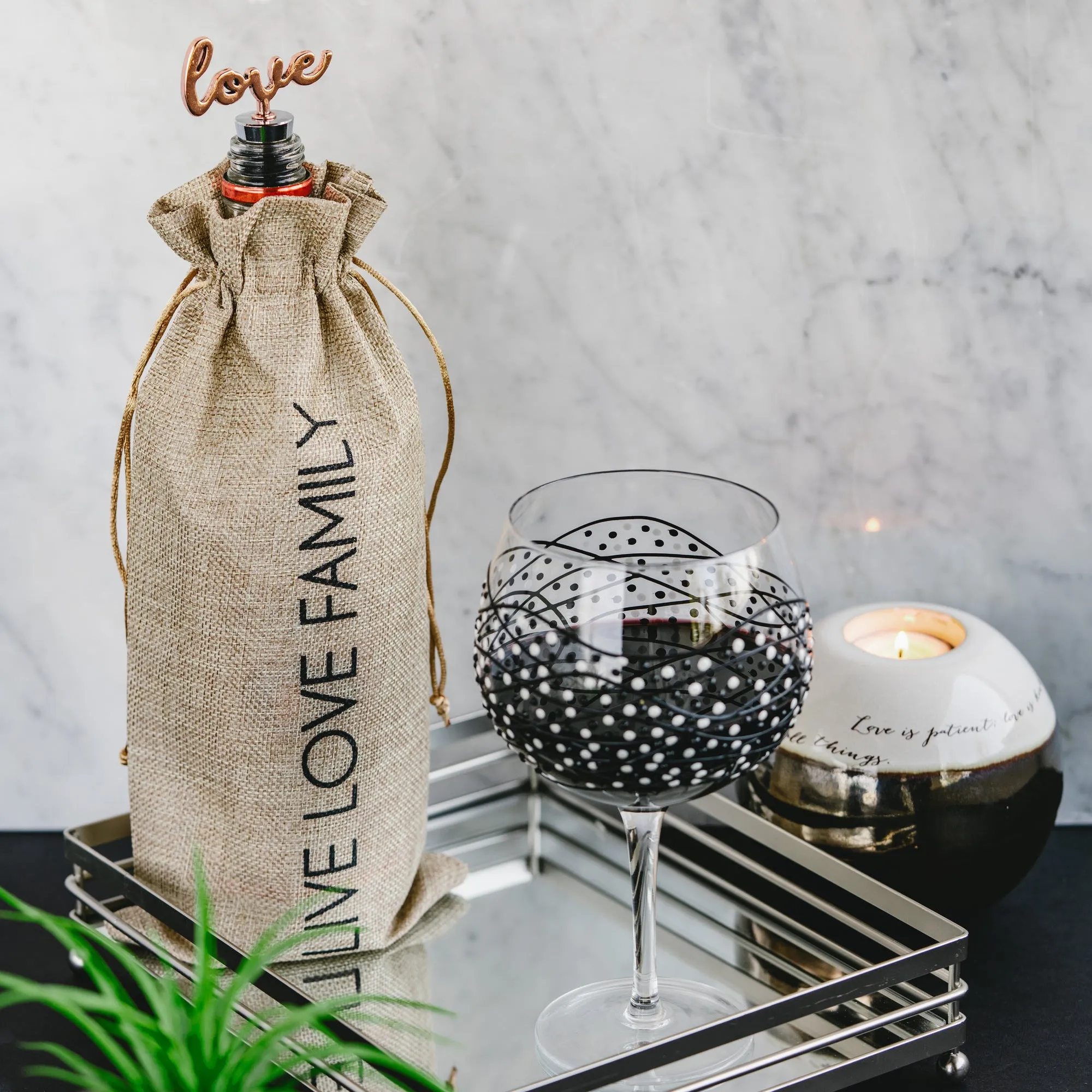 Family 13.5" Wine Gift Bag Set