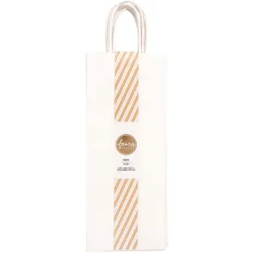 Fancy That Wine Gift Bags Kraft White